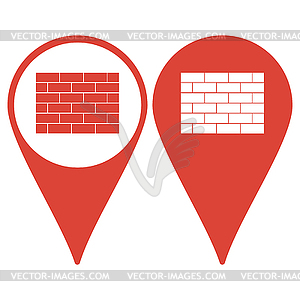Brick icon - vector clipart
