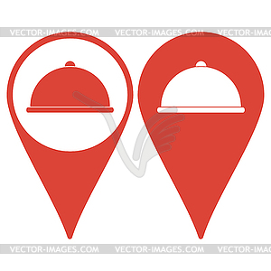 Dish served - vector image