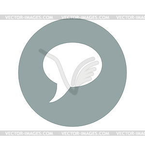 Chat Flat Icon  - vector clip art