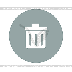 Trash can icon - vector clipart