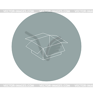 Box . Flat design style - color vector clipart