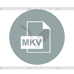 Mkv file icon - vector clip art