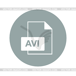AVI файл значок - клипарт в векторе / векторное изображение