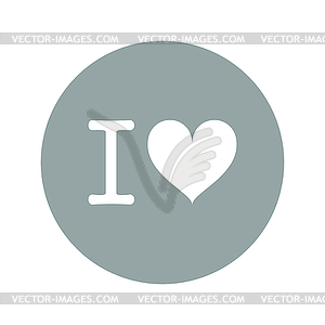 Heart . Happy Valentine`s Day - vector clipart