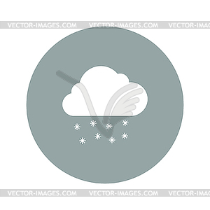 Cloud rain icon - vector clipart