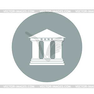 Bank icon - vector clipart / vector image