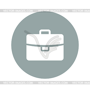 Briefcase icon, . Flat design style - vector clipart