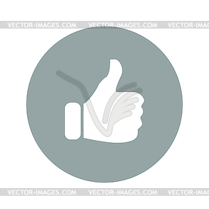 Like icon. Flat design style modern  - color vector clipart