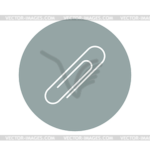 Paper clip icon - vector clipart