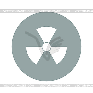 Radiation symbol - color vector clipart