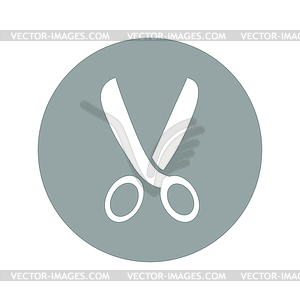 Scissors icon, . Flat design style - vector clip art