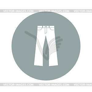 Pants icon - vector clip art