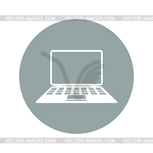 Laptop Icon - vector clipart