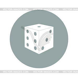 Dices sign icon. Casino game symbol - vector clipart / vector image