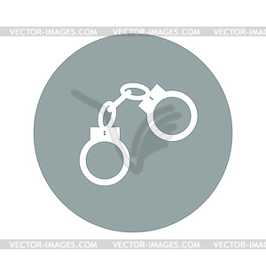 Handcuffs icon - vector clip art