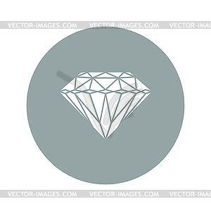 Diamond icon - - vector clipart