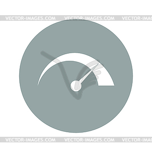 Спидометр значок - иллюстрация в векторном формате
