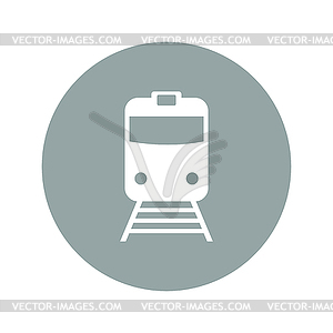 Train icon - vector clipart / vector image