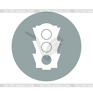 Icon, traffic  - vector image