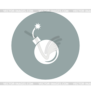 Bomb icon - vector clip art