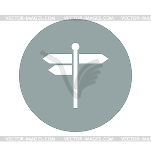 Signpost icon - vector image