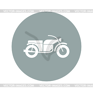 Motorcycle icon - vector clip art