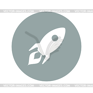 Rocket icon - vector clipart