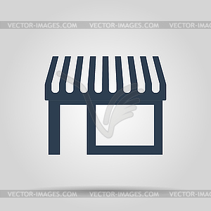 Store icon, modern flat design - vector image