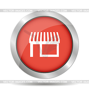 Store icon, modern flat design - vector image