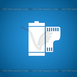 Flat Camera Film Roll - vector EPS clipart