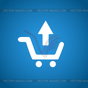 Shopping cart Flat - vector clip art