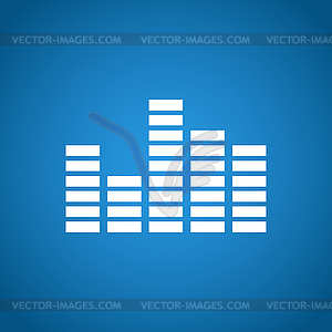 Equalizer icon. Flat - vector clipart