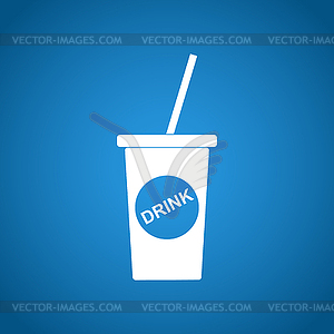 Soft drink icon - vector image