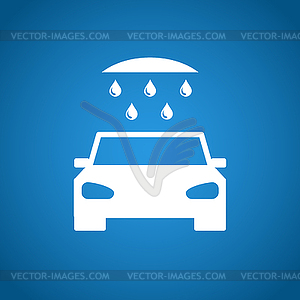 Car wash, web icon - vector clip art