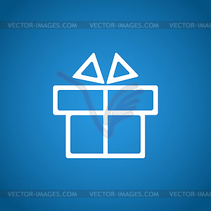 Gift box itson - icon - vector image