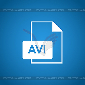 Avi file icon - vector clip art