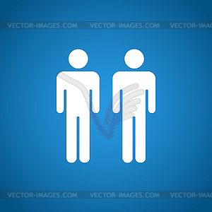 Couple icon - vector clip art