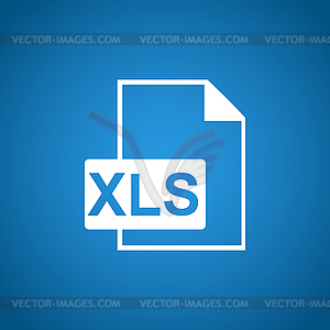 Xls icon - vector image