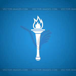 Факел икона - - изображение в векторе / векторный клипарт