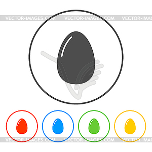 Egg Icon - vector clip art