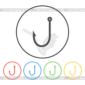 Hook icon - vector image