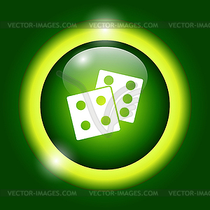 Dice icon - vector clipart