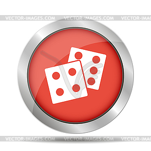 Dice icon - vector EPS clipart