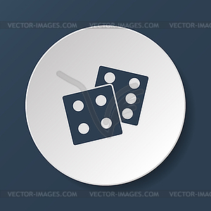 Dice icon - vector clipart