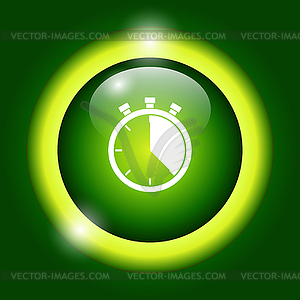 Stopwatch icon, . Flat design style, - vector image