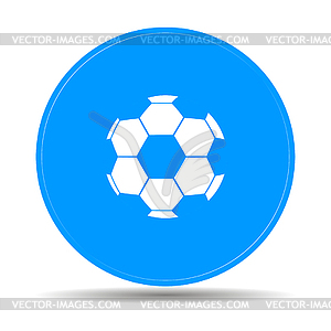 Soccer ball icon - royalty-free vector image