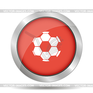 Soccer ball icon - vector image