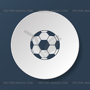 Soccer ball icon - vector clipart