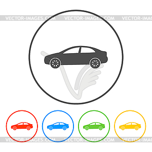 Car icon.car icon. Flat design style - vector image