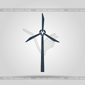 Ветер турбины значок - изображение в векторе